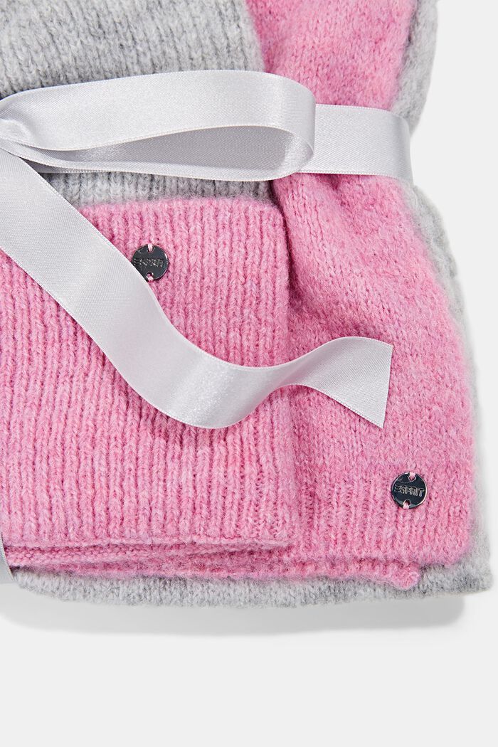 Con lana: set regalo composto da berretto e sciarpa, LIGHT PINK, detail image number 2