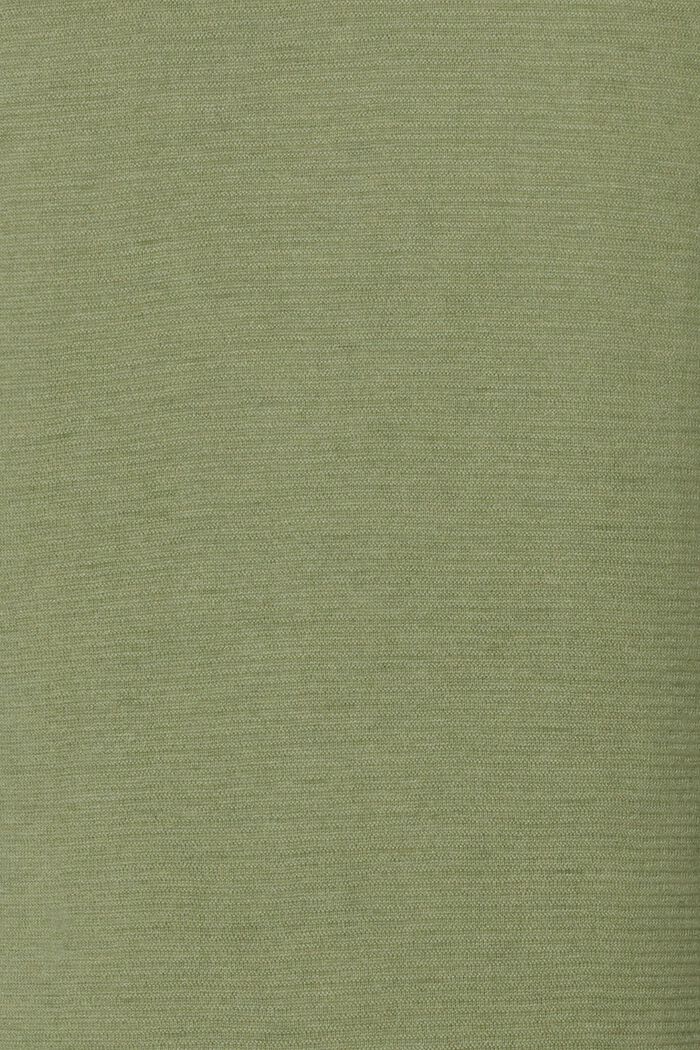 T-shirt effetto a coste, REAL OLIVE, detail image number 3