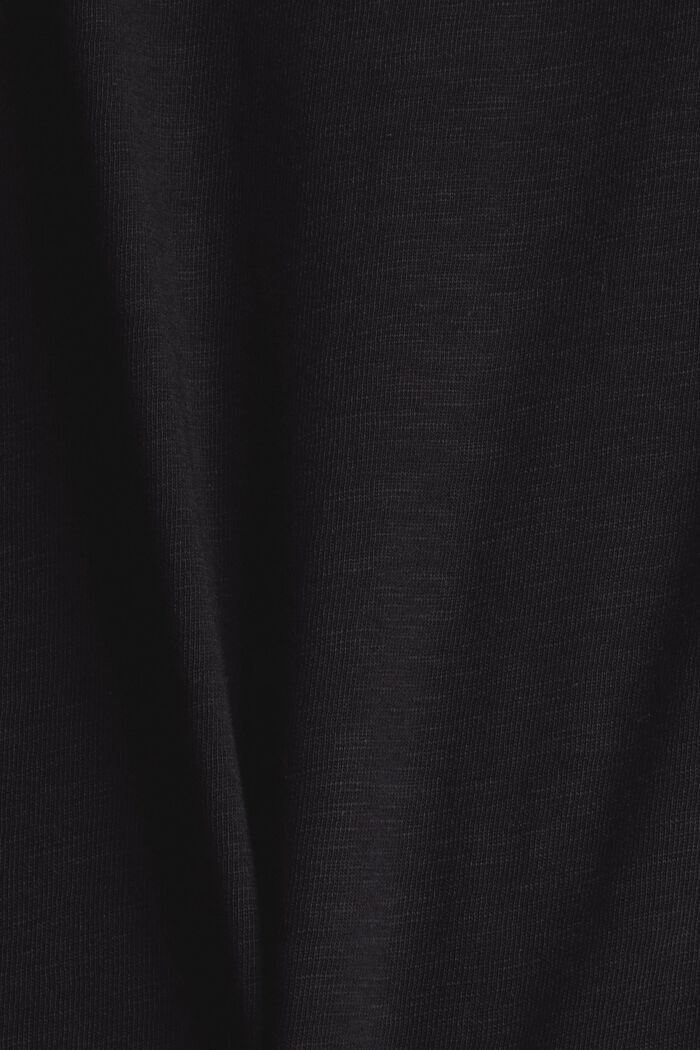 T-shirt in 100% cotone, BLACK, detail image number 4