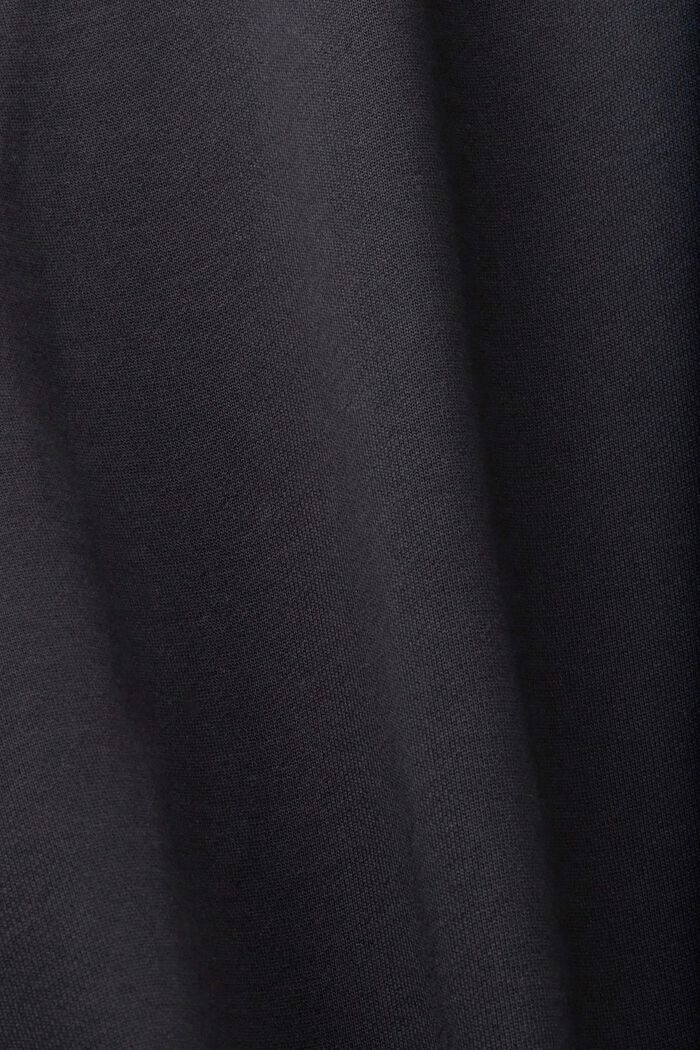 Felpa in cotone con vestibilità comoda, BLACK, detail image number 5