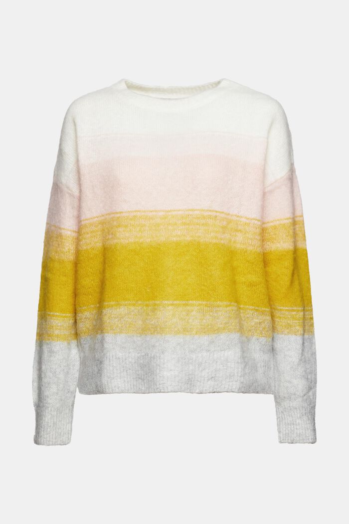 Con lana: pullover con sfumatura di colore, PASTEL PINK, overview