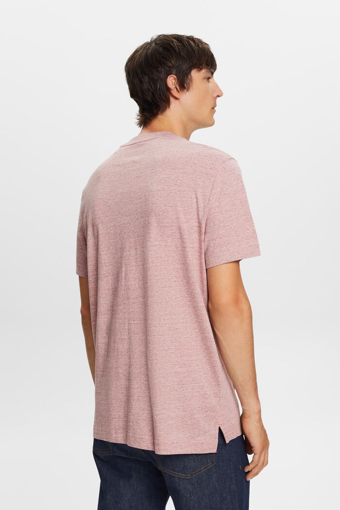 T-shirt girocollo, 100% cotone, OLD PINK, detail image number 3