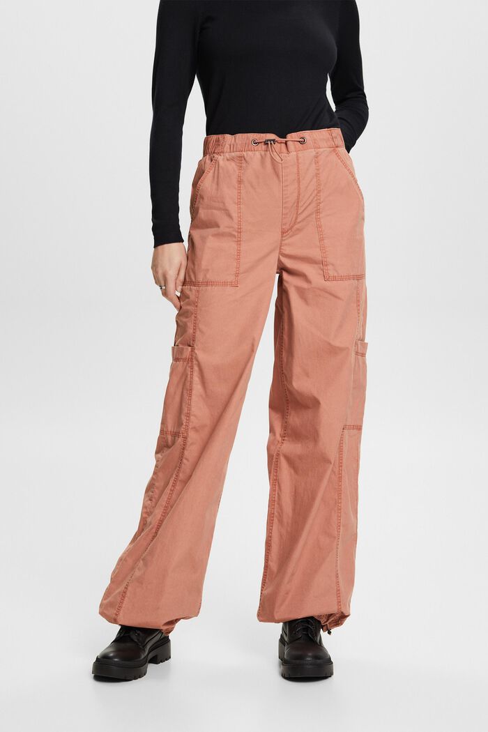 Pantaloni cargo, 100% cotone, TERRACOTTA, detail image number 4