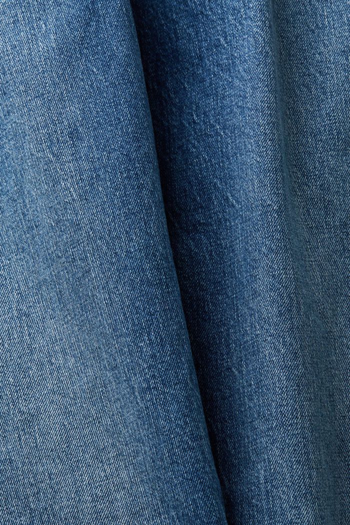 Jeans retrò a vita media e taglio relaxed, BLUE MEDIUM WASHED, detail image number 5