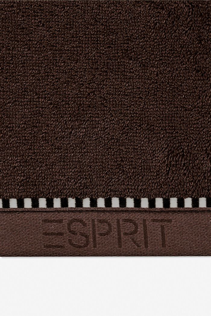 Con TENCEL™: set di asciugamani in spugna, CHOCOLATE, detail image number 1