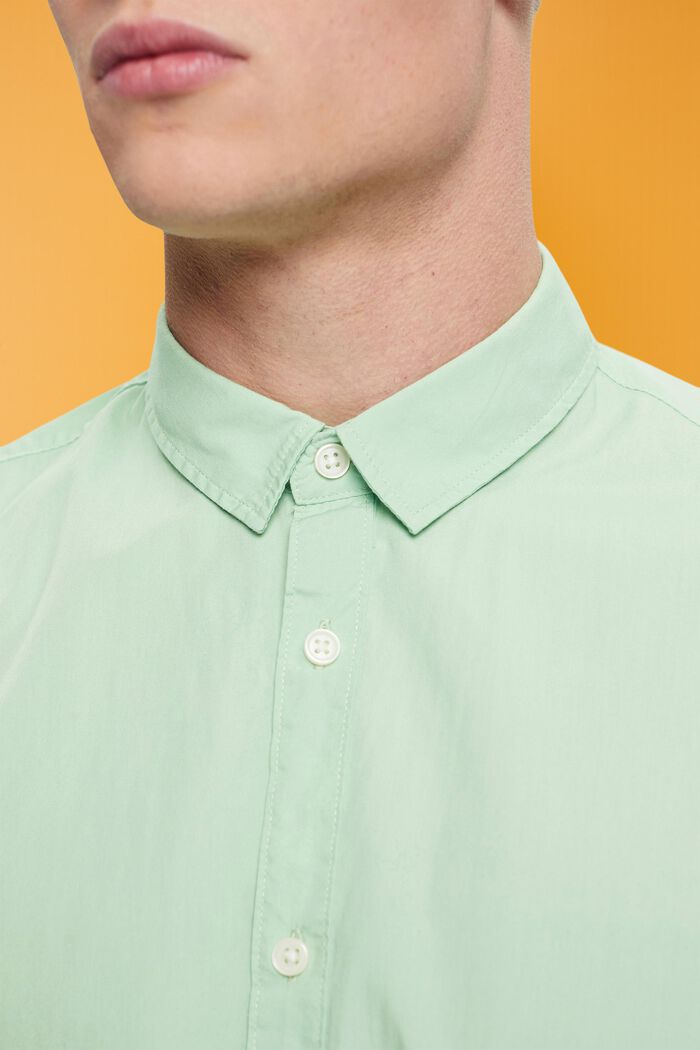 Camicia Slim Fit in cotone sostenibile, PASTEL GREEN, detail image number 2