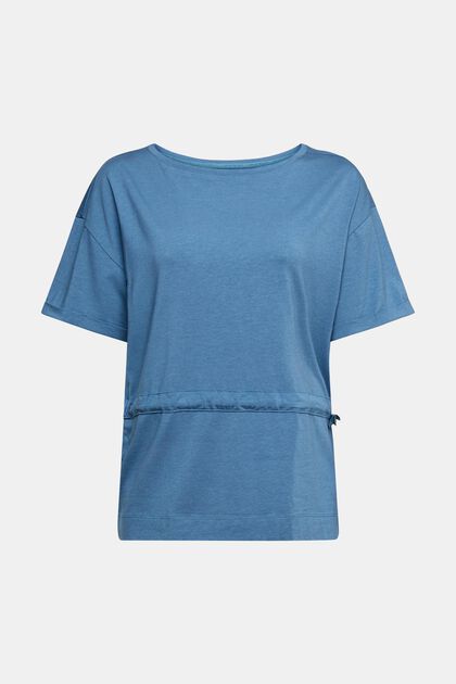 Con TENCEL™: T-shirt con coulisse con cordoncino