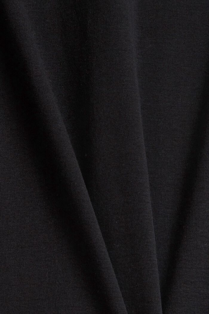 Maglia in jersey in 100% cotone biologico, BLACK, detail image number 4