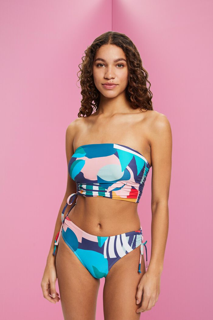 Slip da bikini con stampa multicolore, INK, detail image number 0