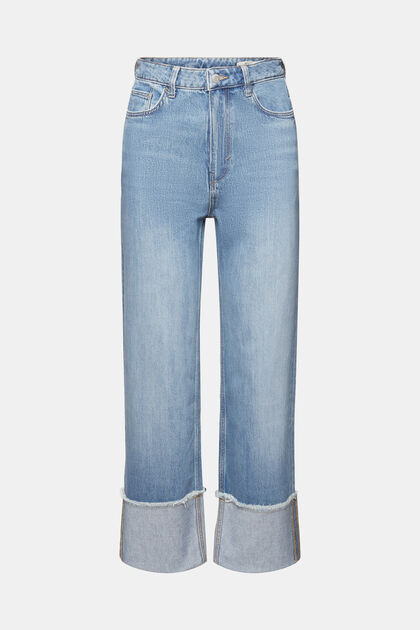 Jeans cropped stile anni ‘80 con risvolti fissi, TENCEL™