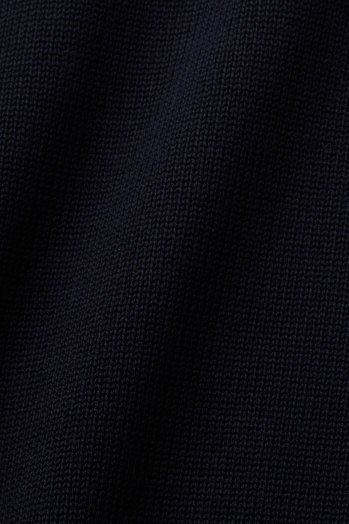 Pullover in cotone con scollo a V, NAVY, detail image number 5