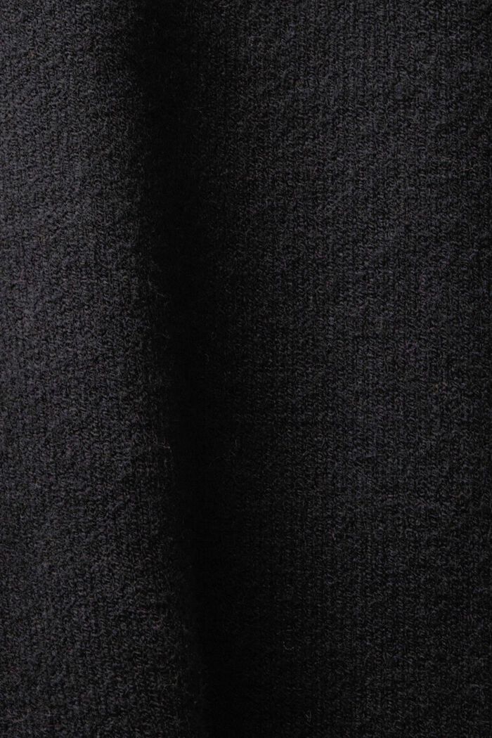 Abito in maglia a lupetto, BLACK, detail image number 5