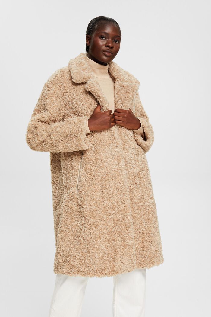 ESPRIT - Cappotto in pelliccia sintetica nel nostro shop online