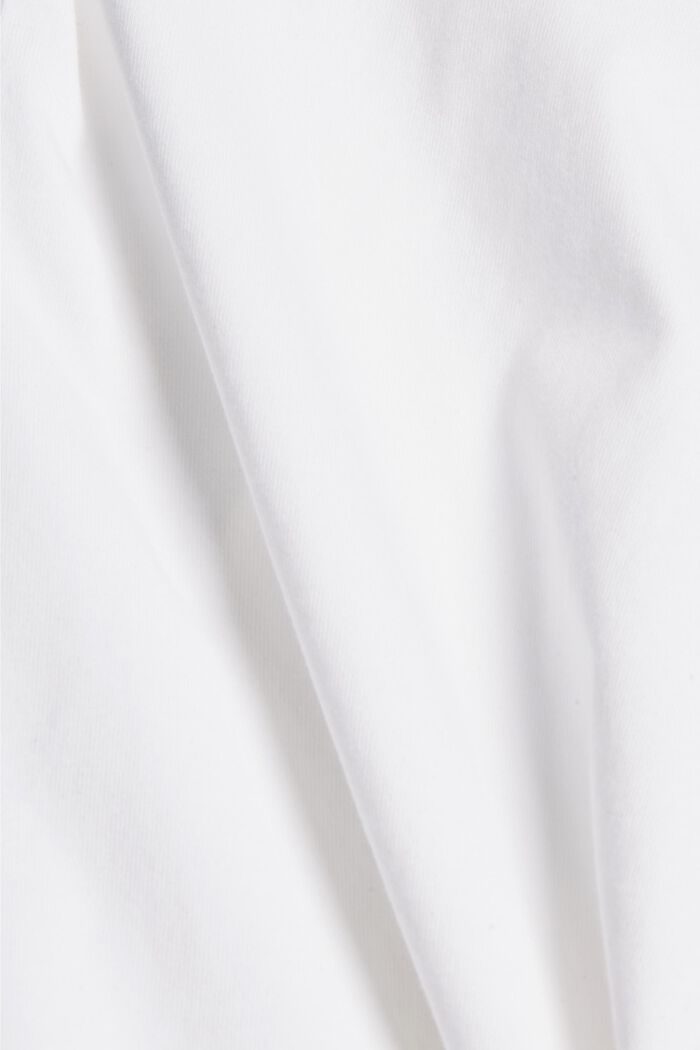 T-shirt basic in 100% cotone biologico, WHITE, detail image number 4