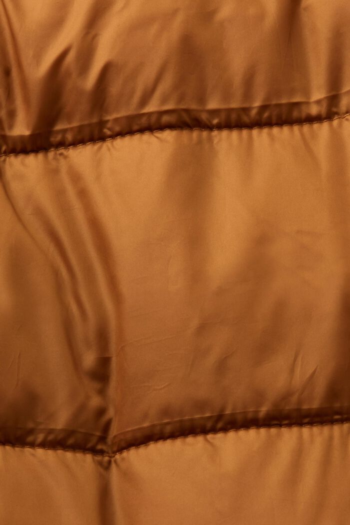 In materiale riciclato: gilet trapuntato, CARAMEL, detail image number 6
