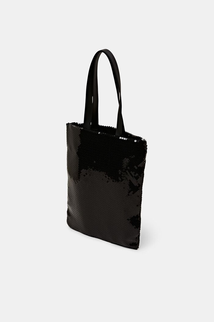 Tote Bag con paillettes, BLACK, detail image number 2