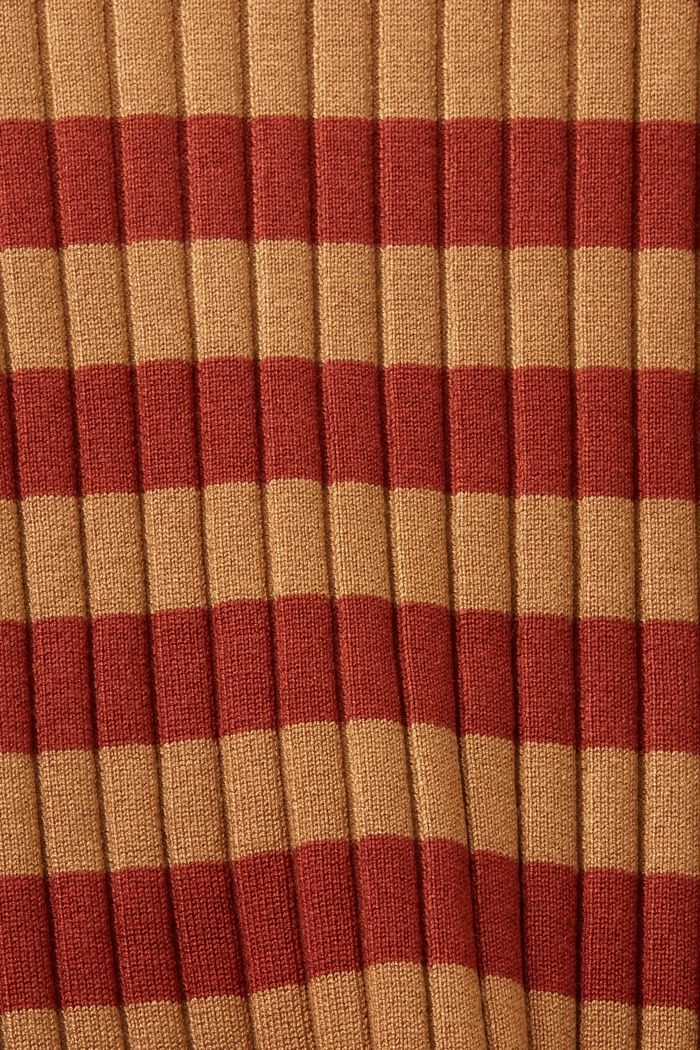 Maglia a coste a righe, CARAMEL, detail image number 4