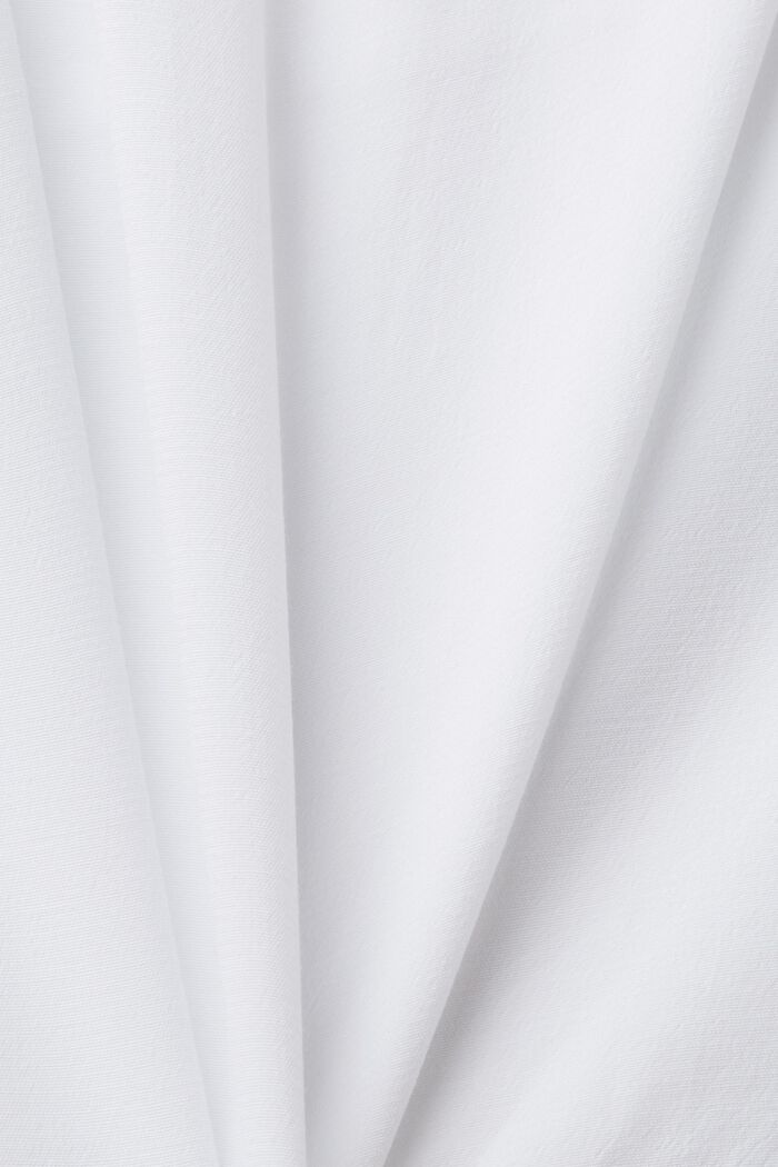 Top blusato in LENZING™ ECOVERO™, WHITE, detail image number 5