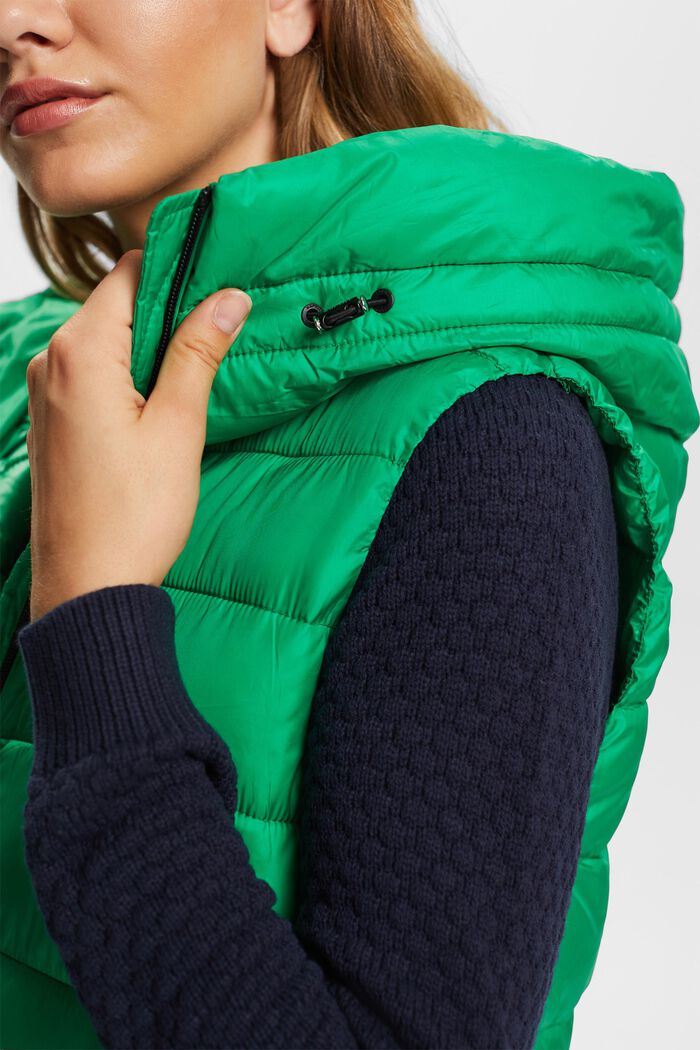 In materiale riciclato: gilet trapuntato, GREEN, detail image number 2