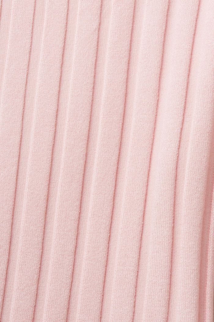 Pullover in maglia a coste, PASTEL PINK, detail image number 5