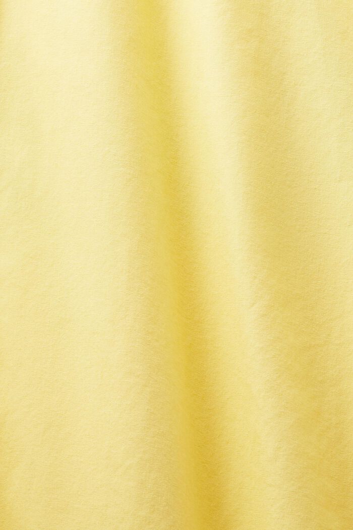 Camicia in popeline di cotone, PASTEL YELLOW, detail image number 5