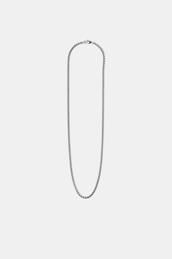 Collana squadrata in acciaio inossidabile, SILVER, detail image number 0