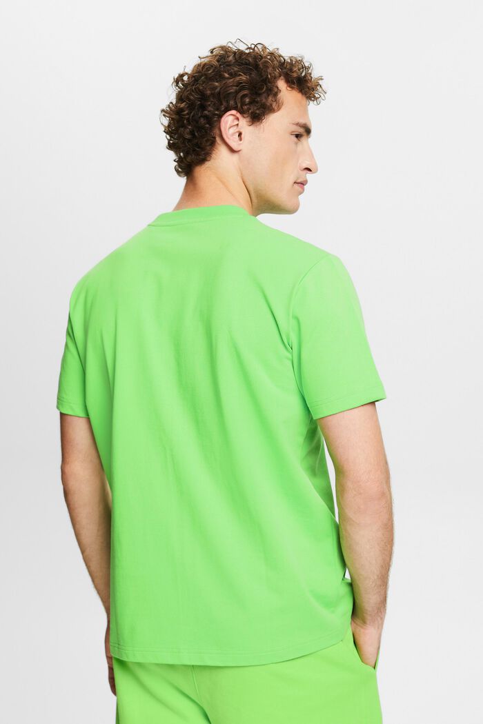 T-shirt a girocollo con logo, CITRUS GREEN, detail image number 2