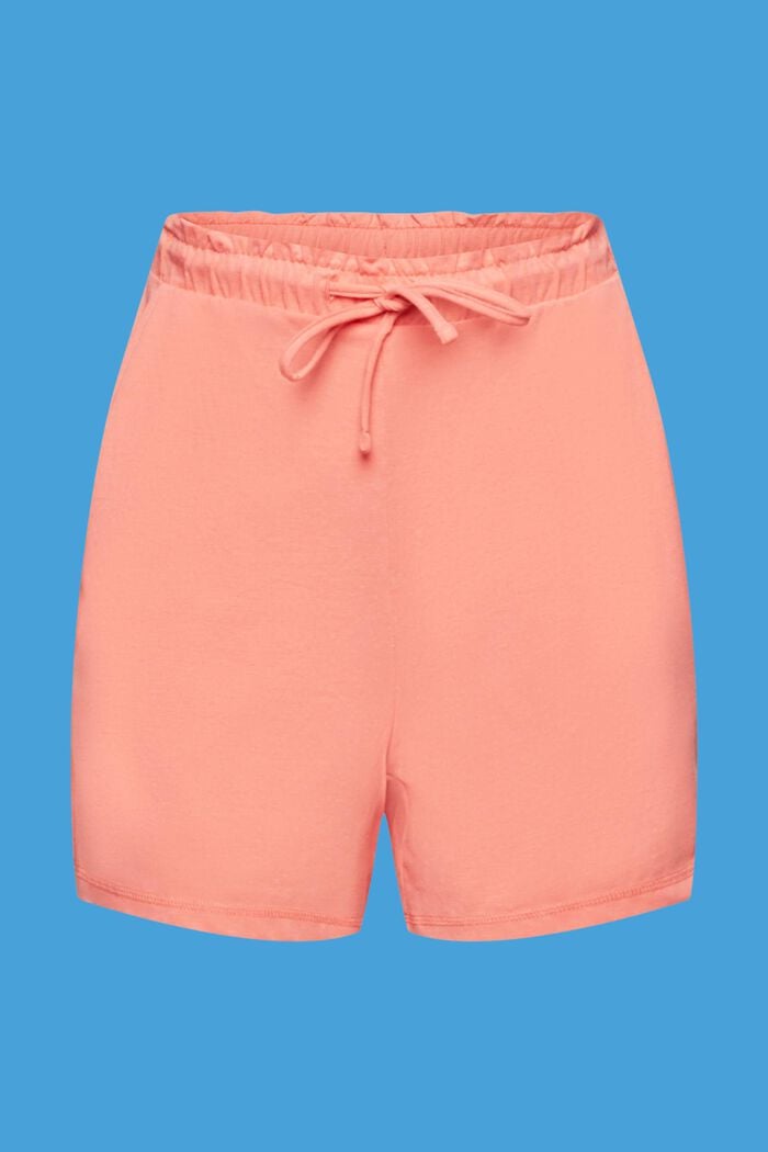 Shorts in jersey con elastico in vita, CORAL, detail image number 5
