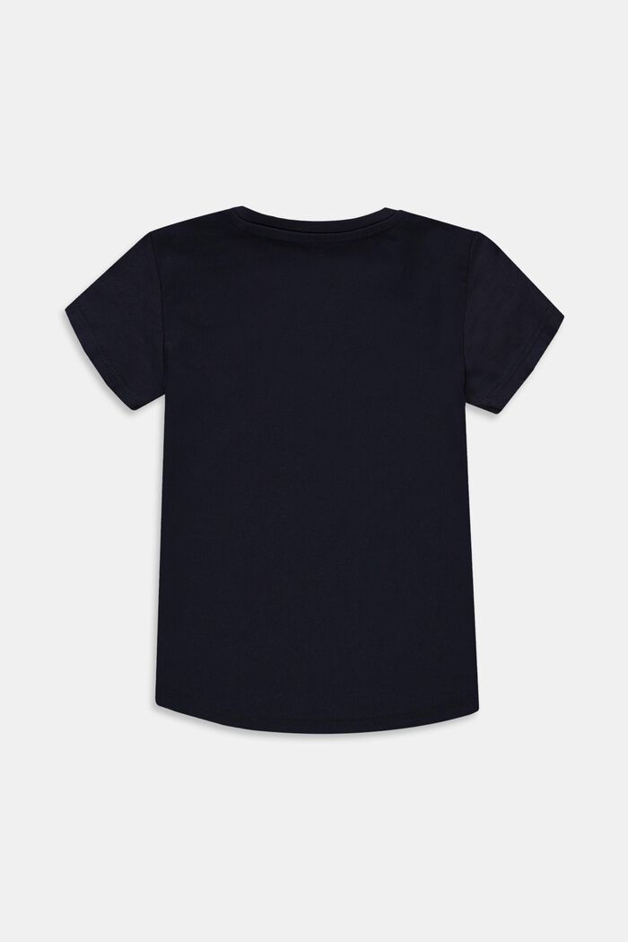 T-shirt con stampa, cotone stretch, NAVY, detail image number 1