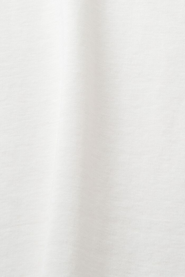 T-shirt in jersey di cotone con logo, OFF WHITE, detail image number 5