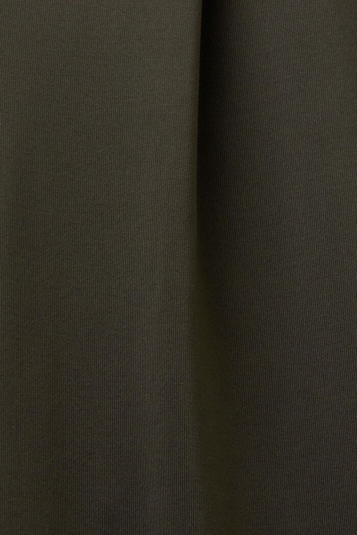 Joggers cropped in jersey con E-DRY, DARK KHAKI, detail image number 6