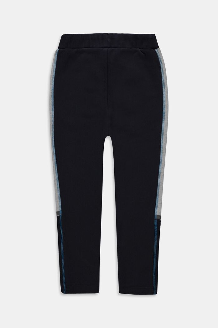 Pantaloni in felpa in materiale misto, 100% cotone, NAVY, detail image number 1
