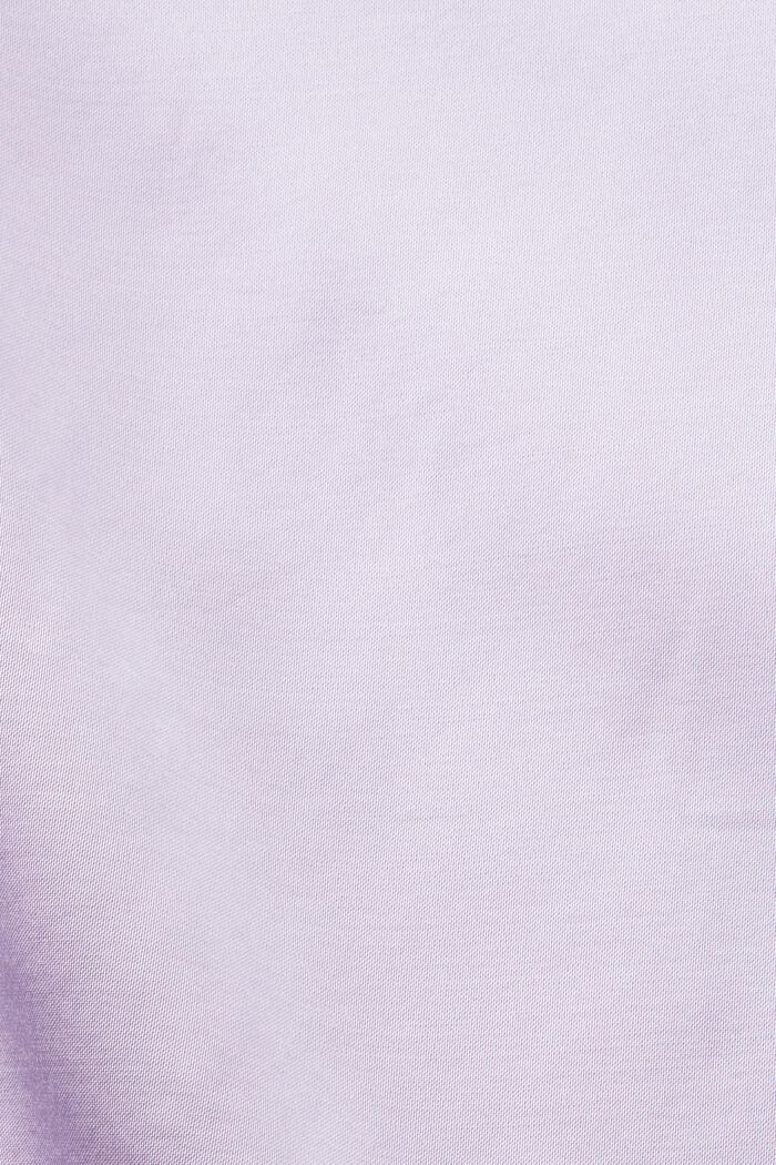 Blusa in raso a maniche lunghe, LAVENDER, detail image number 5