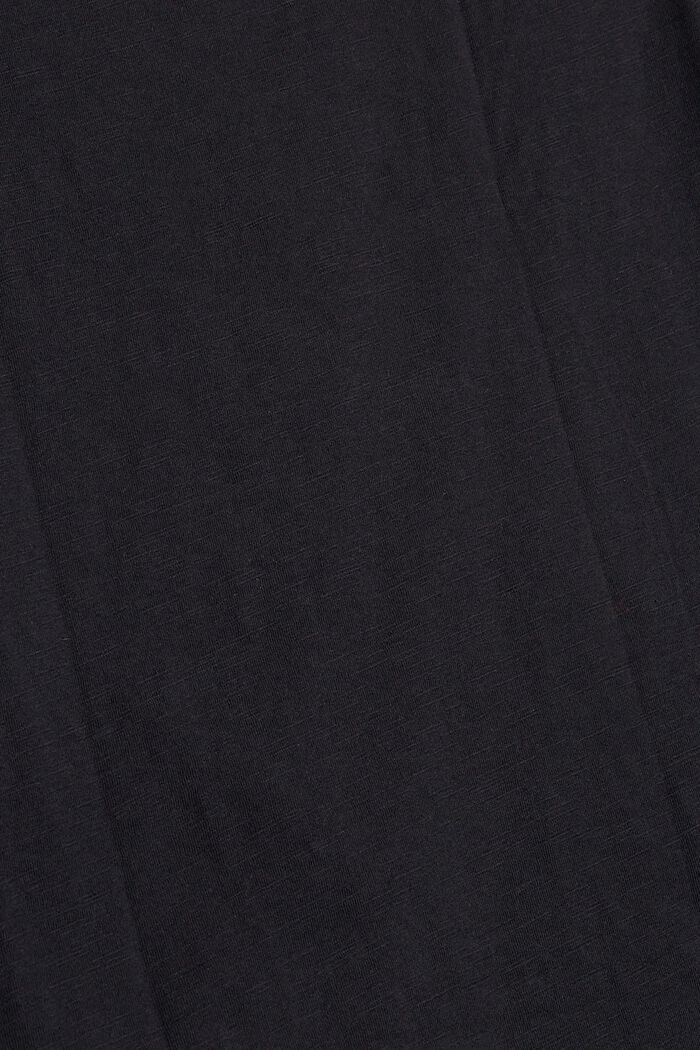 Maglia con maniche a 3/4 e stampa, BLACK, detail image number 1