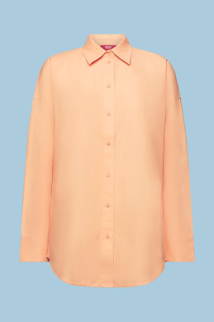 Camicia in popeline di cotone, PEACH, detail image number 7