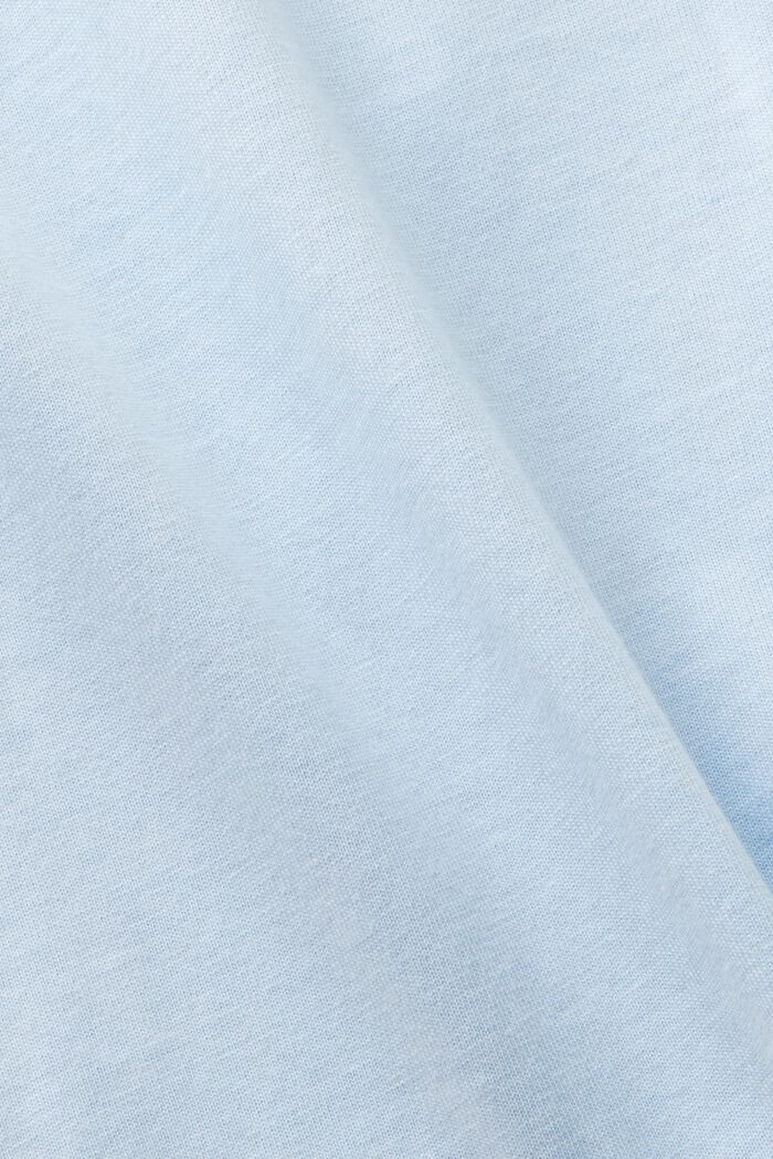 T-shirt in cotone biologico con stampa, PASTEL BLUE, detail image number 6