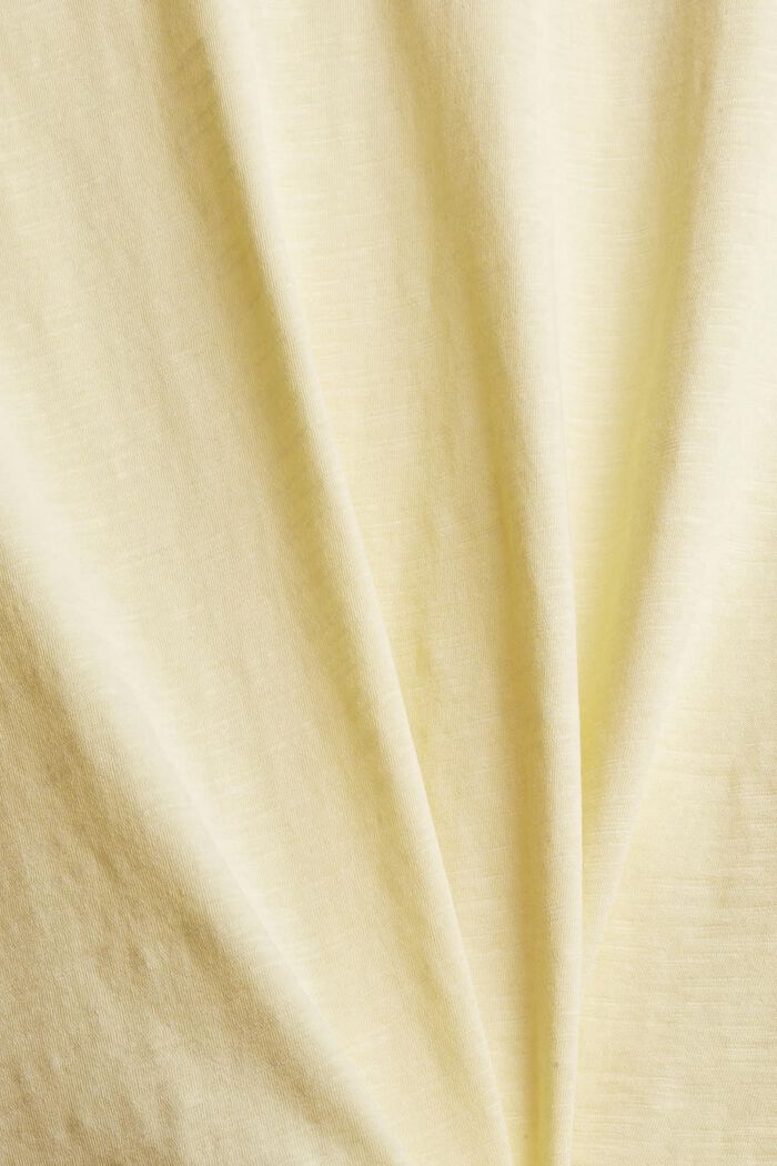 T-shirt in 100% cotone biologico, PASTEL YELLOW, detail image number 4