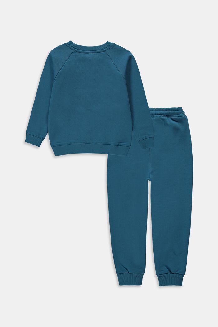 Set: top e pantalone, 100% cotone, TURQUOISE, detail image number 1