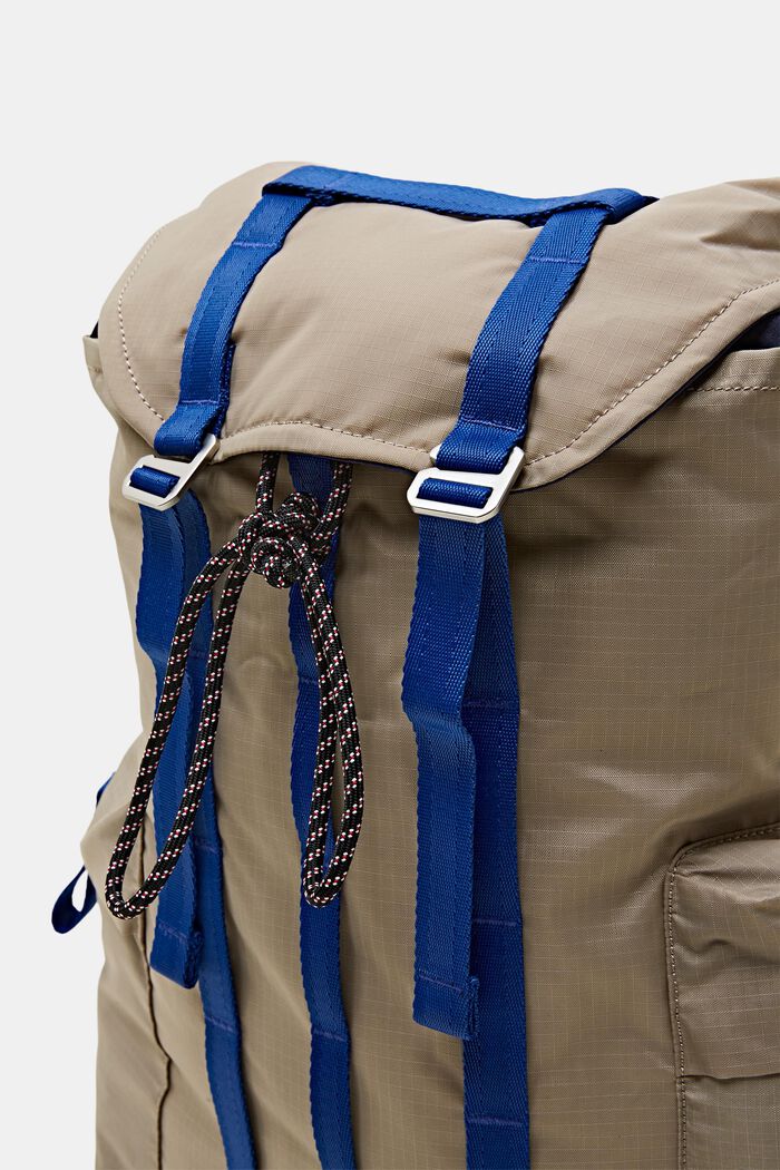 Zaino in ripstop bicolore, LIGHT TAUPE, detail image number 1