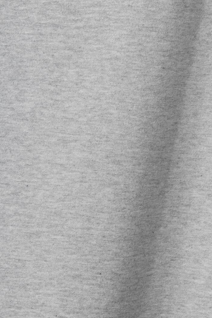 T-shirt unisex in jersey di cotone con logo, LIGHT GREY, detail image number 7
