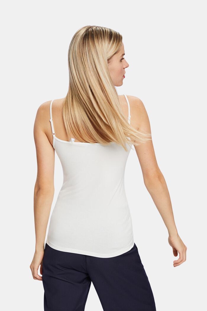 Top intimo in maglia stretch, OFF WHITE, detail image number 3