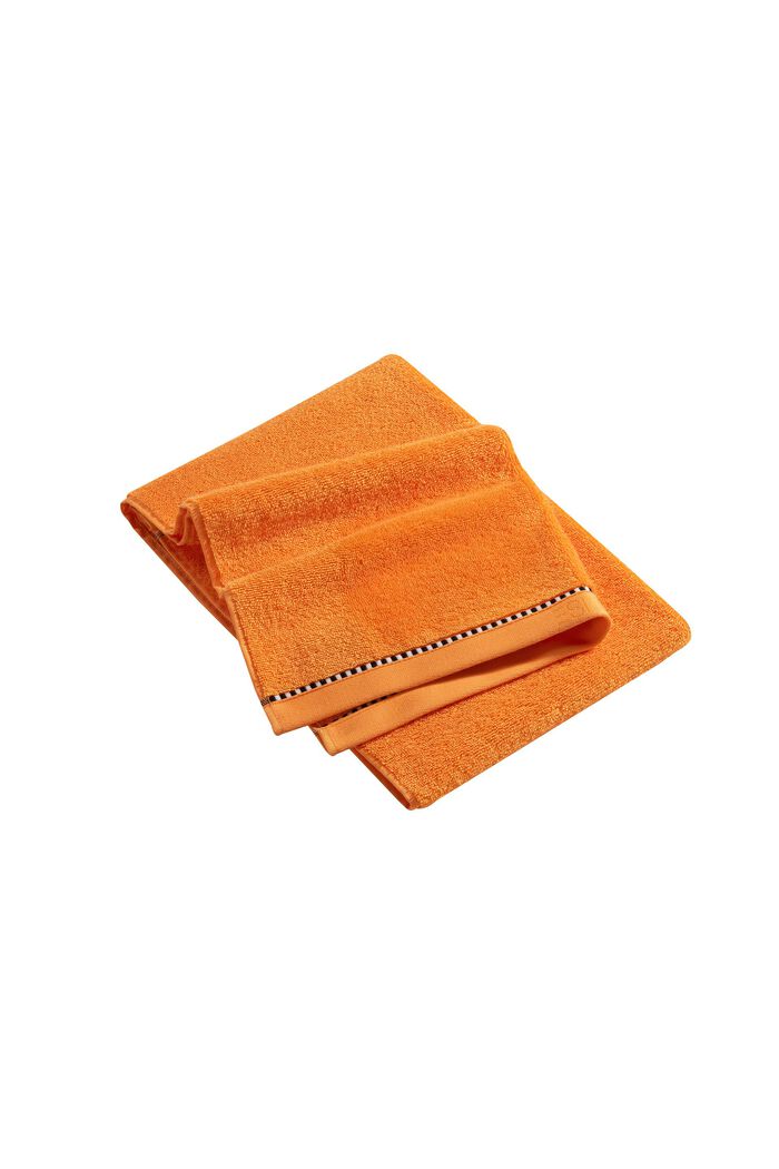 Con TENCEL™: set di asciugamani in spugna, MANDARIN, detail image number 3