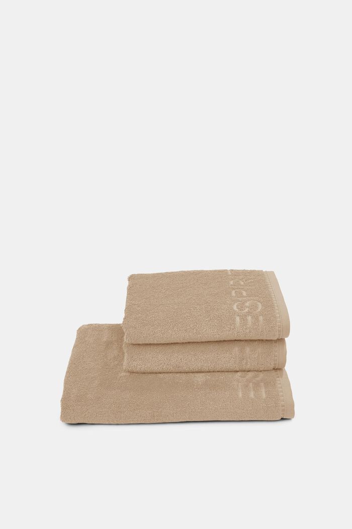 Con TENCEL™: set di 3 asciugamani in spugna, MOCCA, detail image number 2