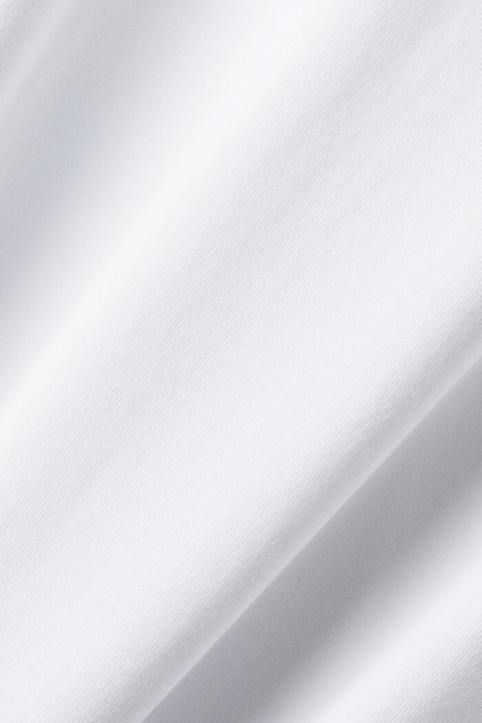 Polo in cotone Pima, WHITE, detail image number 4
