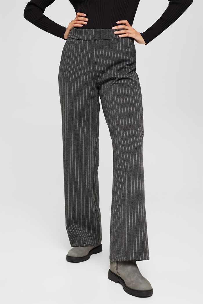 In materiale riciclato: PINSTRIPE Mix & Match Pantaloni, BLACK, detail image number 0