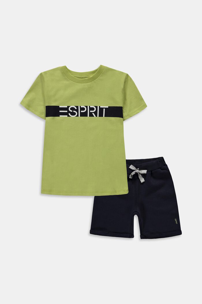 Set: t-shirt e shorts, 100% cotone, CITRUS GREEN, detail image number 0
