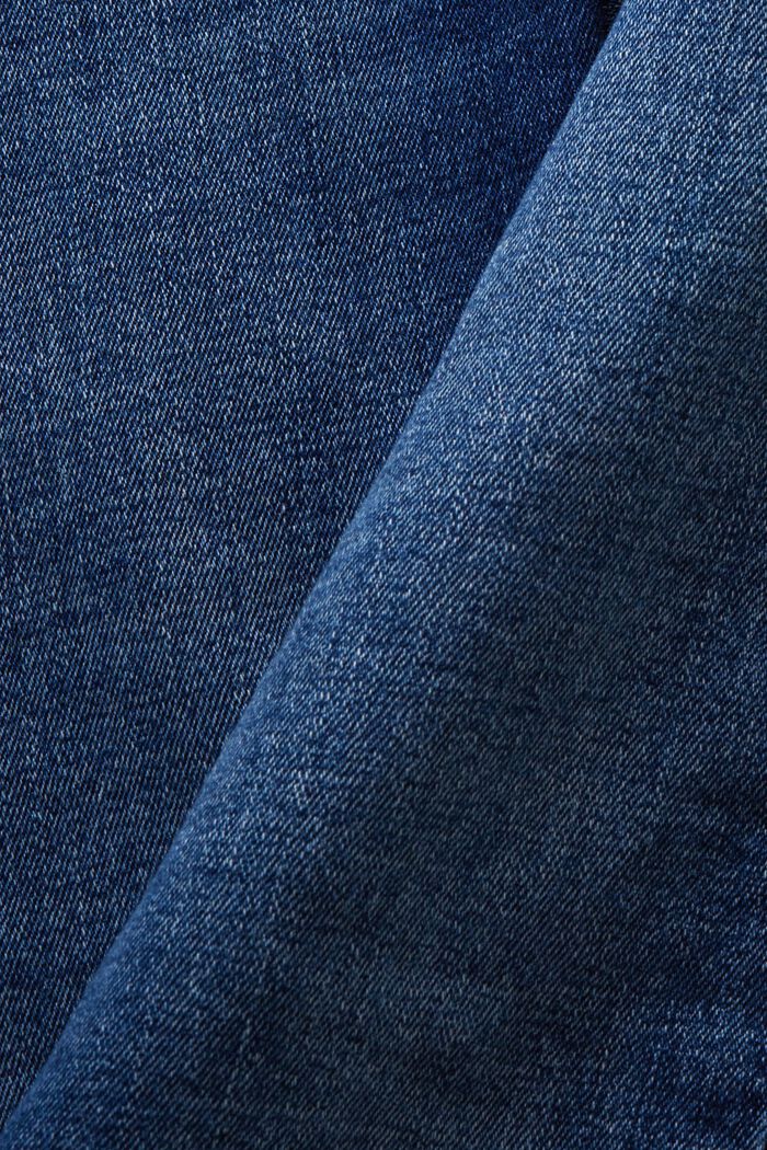Jeans elasticizzati in cotone biologico, BLUE MEDIUM WASHED, detail image number 6