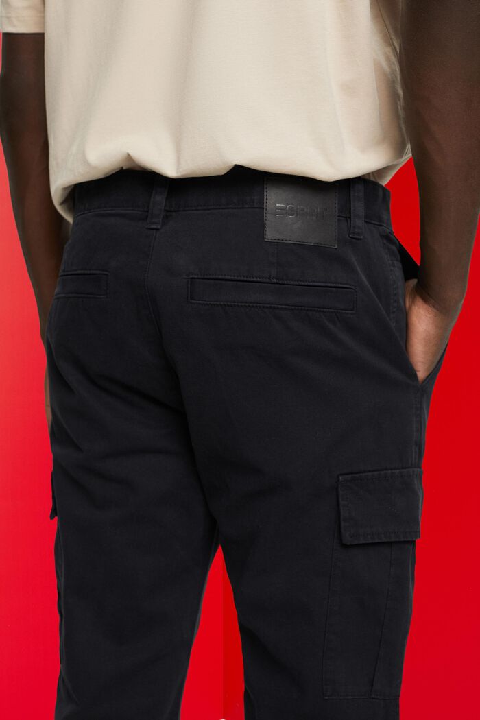 Pantaloni cargo, BLACK, detail image number 4