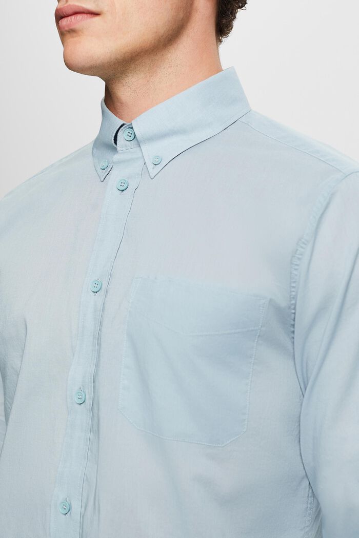 Camicia button-down, LIGHT BLUE, detail image number 3