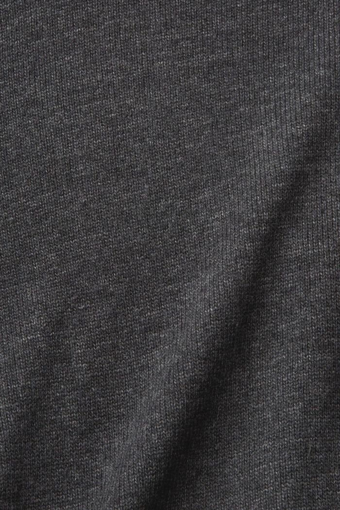 Cardigan in misto lana, LENZING™ ECOVERO™, ANTHRACITE, detail image number 6